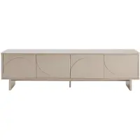 Vente-unique Tv-meubel met 4 deuren - Beige DELORINA