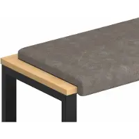vidaXL Bankkussen Kunstleer Grijs Diepte 35 cm