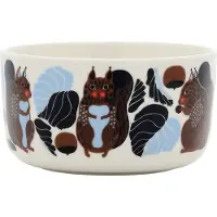 Marimekko Kurre kom 5 dl White-brown-black-light blue
