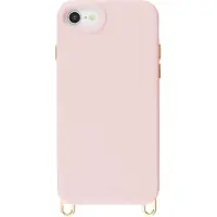 Selencia Rivièra MagSafe Backcover met afneembare haakjes voor de Apple iPhone SE (2022 / 2020) / 8 / 7 - Sorbet Pink