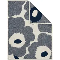 Marimekko Unikko handdoek 50x70 cm Off white-blueberry