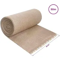 vidaXL Tuinjute net 160 cm x 50 m 280 gsm 100% Tossa Jute Naturel