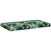 vidaXL 1-delig Bankkussen VUGHT 100% Polyester Bladpatroon