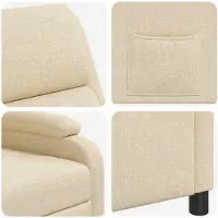 vidaXL Recliner Crèmekleurig Stof