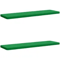 vidaXL 2-delige Bankkussens VUGHT 2 st 100% Polyester Groen