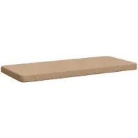 vidaXL 1-delig Bankkussen VUGHT 100% Polyester Zand 100 x 50 x 5 cm
