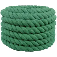 vidaXL Katoenen Touw 30 mm 50 m Groen 100% katoen
