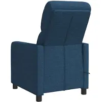 vidaXL Massage Relaxstoel Blauw Polyester