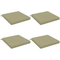 vidaXL Zitkussens SOEST 4 st 100% Polyester Lichtgroen 70 x 70 x 7 cm