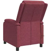 vidaXL Massage Relaxstoel Wijnrood Stof