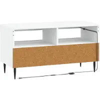 vidaXL LED-TV-kast ZWOLLE, 81 x 35 x 43 cm, wit, houtvezel