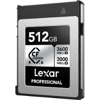 Lexar Professional Silver CFexpress 4.0 Type B R3600/W3000 MB/s – 512GB