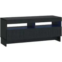 vidaXL LED tv-meubel EDE 100 x 35 x 43 cm Zwart Bewerkt hout