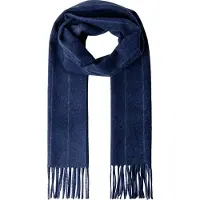 Hackett London Heren Sjaal Frame Stripe marineblauw (OSFA), Casual, Wol, Klassiek HM0400119