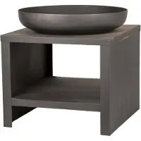 Esschert Design FF526, losstaande vuurkorf, open model, geschikt voor hout, zwart, voor buiten, staal