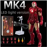 MaxPower (MK4 LED) Zd Speelgoed Iron Man MET PAK-UP GANTRY LED LightTony Stark Model Action Figure Speelgoed