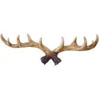 Exogio Vintage Hertengeweien Muurhaken Wandgemonteerde Kleerhanger Kapstok Sleutelhouder voor Decoratieve Muurhaak B