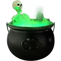 ISTOVO Halloween Decorations Indoor, Maker Halloween Witches Cauldron Black Plastic Cauldron with for Decor