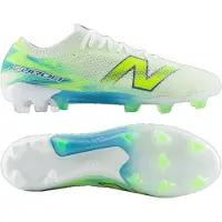 New Balance Furon V9 Elite Gras Voetbalschoenen (FG) Wit Geel Blauw