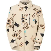 Picture Organic Clothing - Jassen - Bemidji Jkt Emeral Print voor Heren - Maat L - Beige