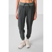 Tommy Life Mid-waist dunne jersey joggingsbroek met zak