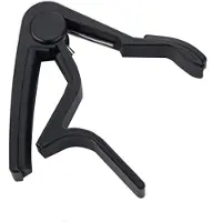 Jojomino Akoestische/elektrische/klassieke aluminium gitaar capo snelwissel sleutelklem, zwart