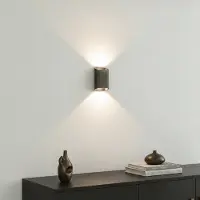 Artdelight Wandlamp Diaz S Donker Brons