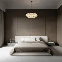 Lyora Hanglamp Brera zwart met wit Ø 70cm