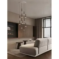 Lyora Design hanglamp Noemi zwart met wit Ø 62cm