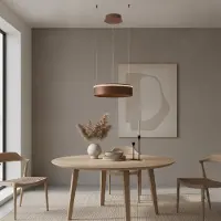 Lyora Moderne hanglamp Olivia bruin Ø 40cm