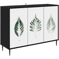 vidaXL Dressoir HANAU Zwart eiken 102 x 33 x 76 cm Bewerkt hout