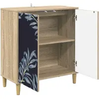 vidaXL Dressoir DOKKUM Sonoma 69 x 33 x 75 cm Bewerkt hout