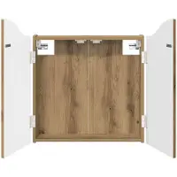 vidaXL Dartbord Kabinet Artisanaal eiken 56 x 12 x 63 cm Bewerkt hout