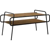 vidaXL Salontafel Artisanaal eiken 100 x 50 x 51 cm Bewerkt hout