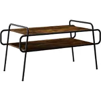vidaXL Salontafel Gerookt eiken 100 x 50 x 51 cm Bewerkt hout