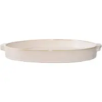 Nest of Nora Dienblad rond Ø37 x 4.5 cm - Keramiek - Wit