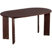 Lewis & Loft Eettafel Lila - Ovaal - 160 x 90 cm - FSC-gecertificeerd mangohout - Walnoot bruin