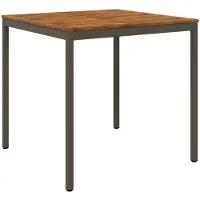 vidaXL Tuin Bar Tafel Natuurlijk en Koffie 110 x 108,5 x 105 cm
