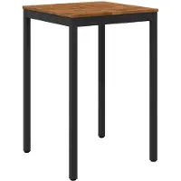 vidaXL Tuin Bar Tafel Naturel en Zwart 70 x 68,5 x 105 cm