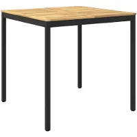 vidaXL Tuin Bar Tafel Wit en zwart 110 x 108,5 x 105 cm