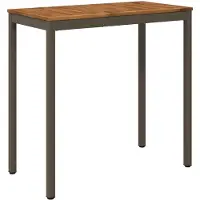 vidaXL Tuin Bar Tafel Natuurlijk en Koffie 108,5 x 55 x 105 cm