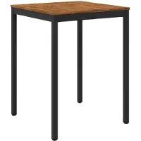 vidaXL Tuin Bar Tafel Naturel en Zwart 80 x 80,5 x 105 cm