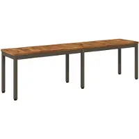 vidaXL Tuinbank 161 x 35 x 45 cm Massief Acacia Hout Rechthoekig