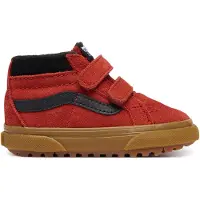 Vans Sk8-Mid V Insulated suède sneakers - donkerrood/zwart Meerkleurig - maat 23.5