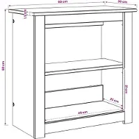 vidaXL Aquarium Stand PANAMA Bruin 60 x 30 x 60 cm 150 kg