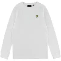 Lyle & Scott Jongens T-shirt met lange mouwen van katoen - Wit