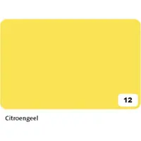 Folia Fotokarton Folia 2-zijdig 50x70cm 300gr nr12 citroengeel | 10 stuks
