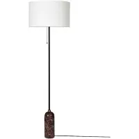 Gubi Gravity vloerlamp Maroon marble-white