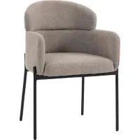 HOMCOM Accent Chair-Polyester-60L x 57B x 83H cm-Hellbraun