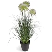 Oosterik Home Allium siergras wit H 57 cm kunstplant
